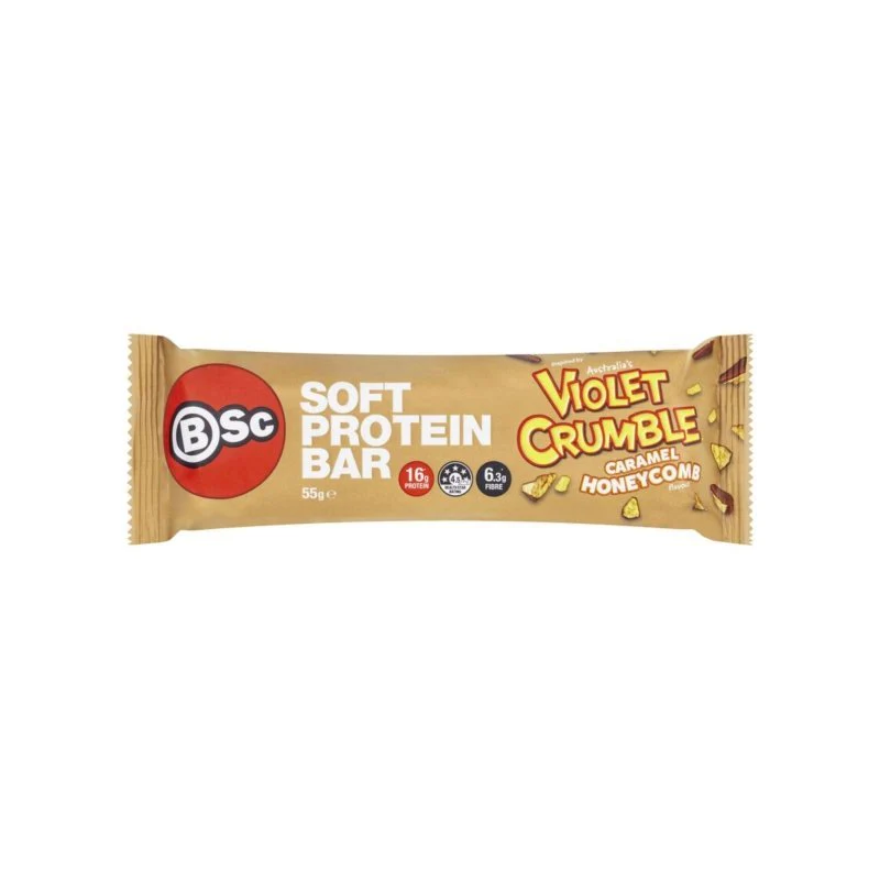 BSc Supplements Violet Crumble Soft Protein Bar 55g - Image 3