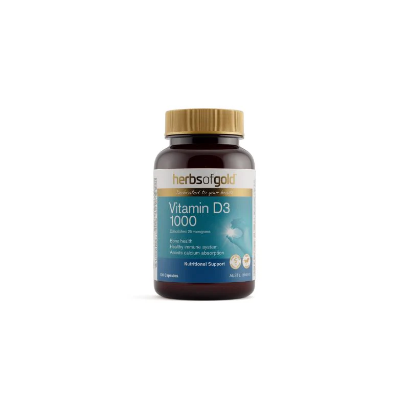 Herbs of Gold Vegan Vitamins D3 1000