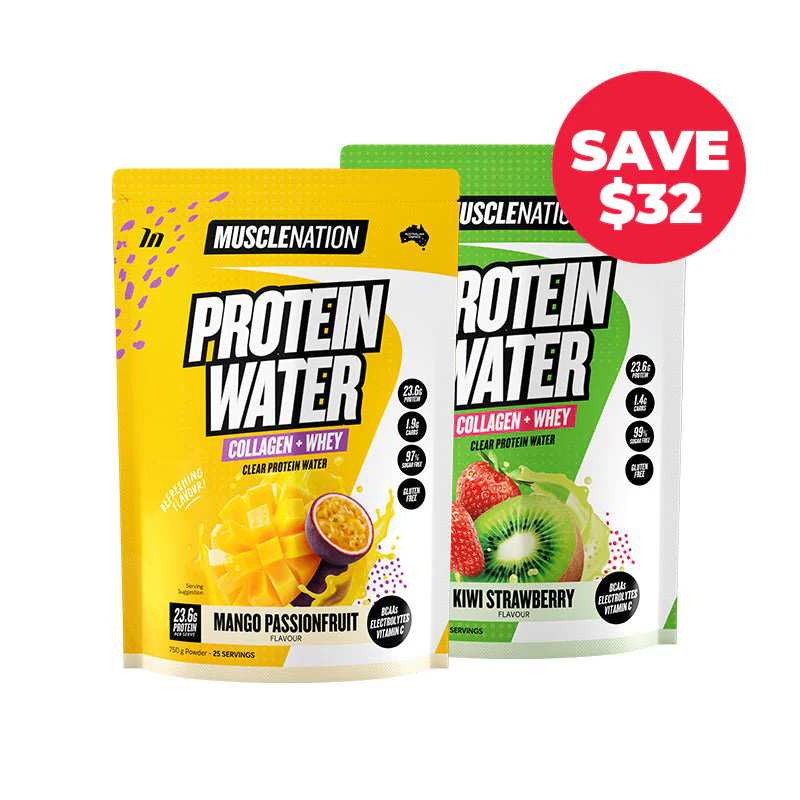 Muscle Nation Protein Water 25 serve Twin Pack