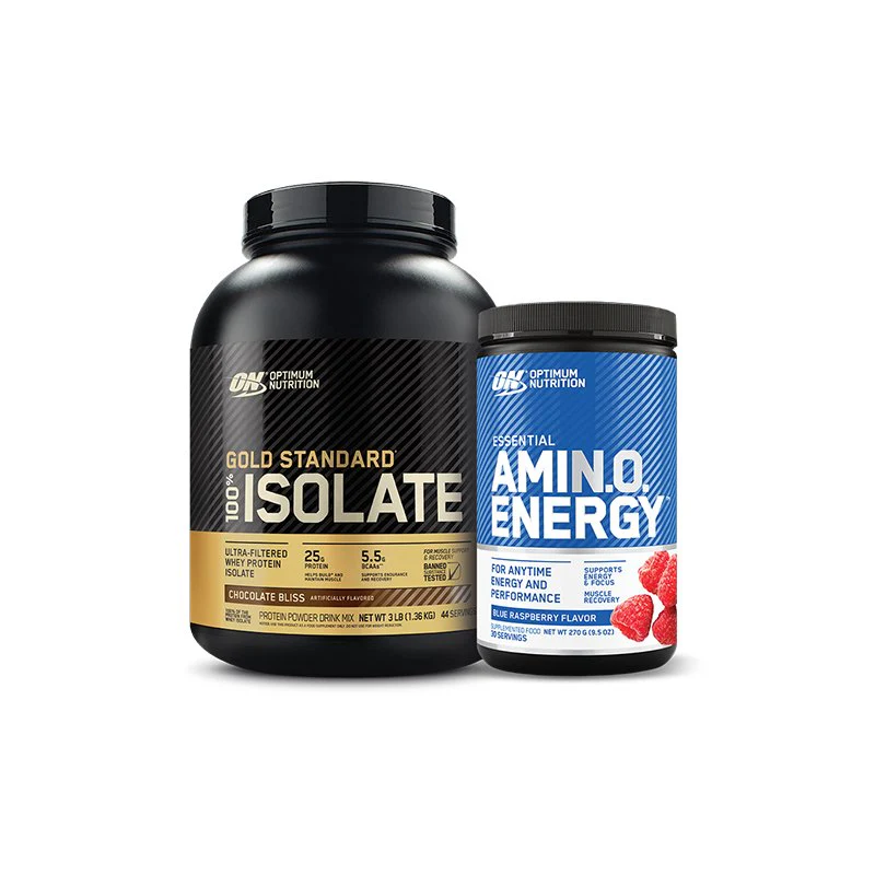 Optimum Nutrition Gold Standard Isolate 3lb & 30s Amino Energy