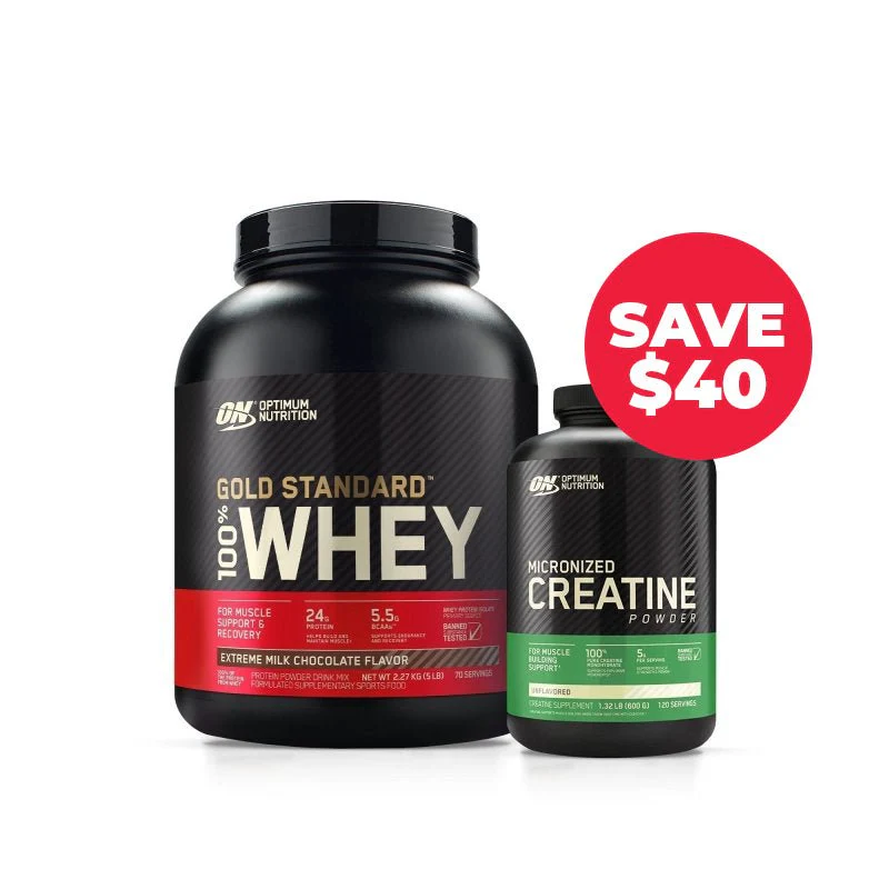 Optimum Nutrition Gold Standard Whey 5LB + Creatine 600g