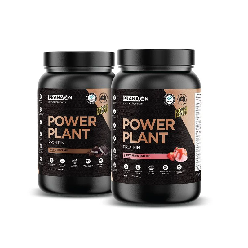PranaOn Power Plant Protein 1.2kg Twin Pack - Image 2