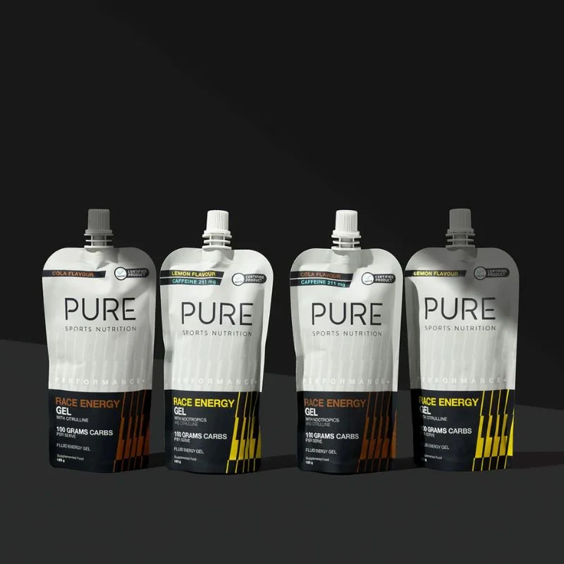 Pure Performance Race Energy Gel 185g + Caffeine - Image 4