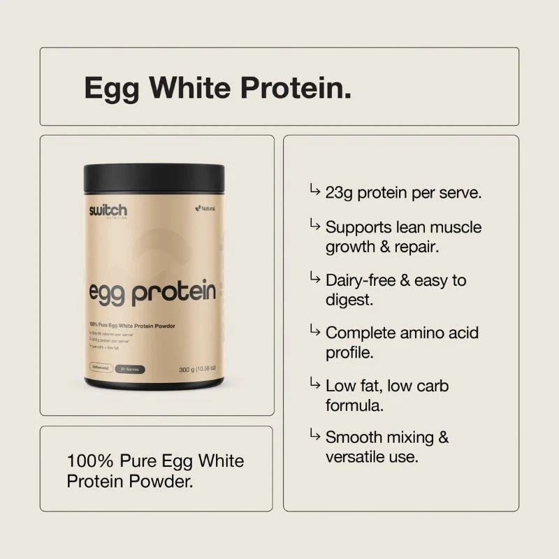 Switch Nutrition Egg White Protein Powder - Image 2