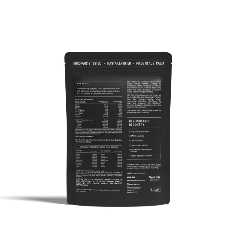 Switch Nutrition WPI Perform Hasta - Image 4