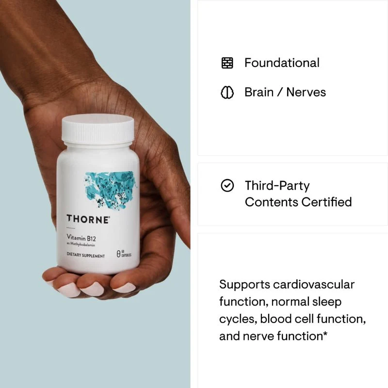 Thorne Vitamin B12 (Methylcobalamin) - Image 2